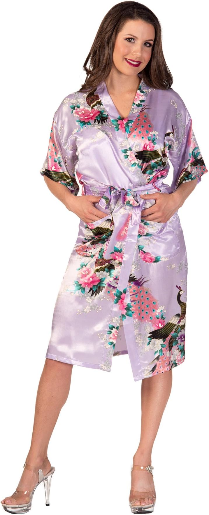 Women's Satin Kimono Robe