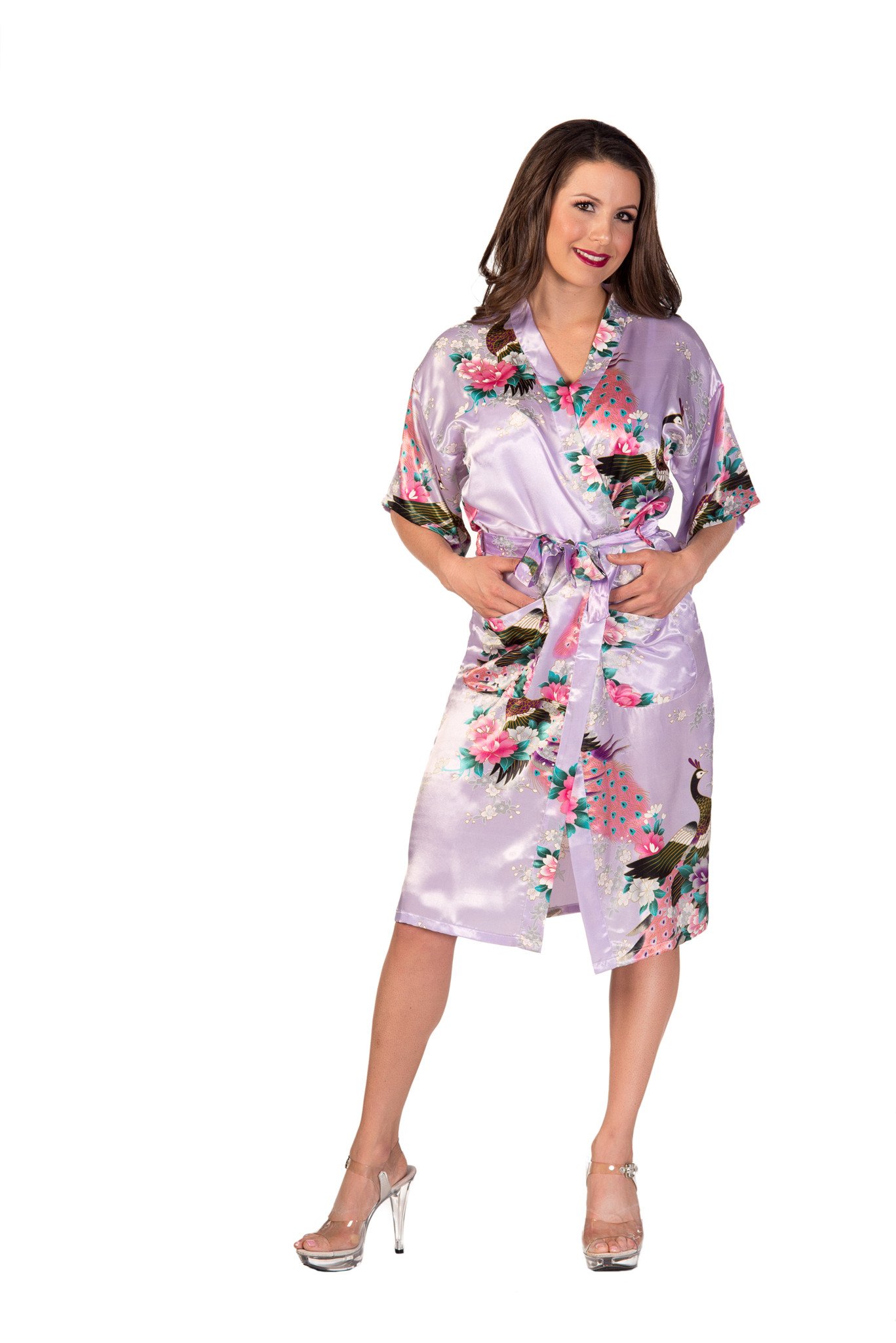 Women's Satin Kimono Robe