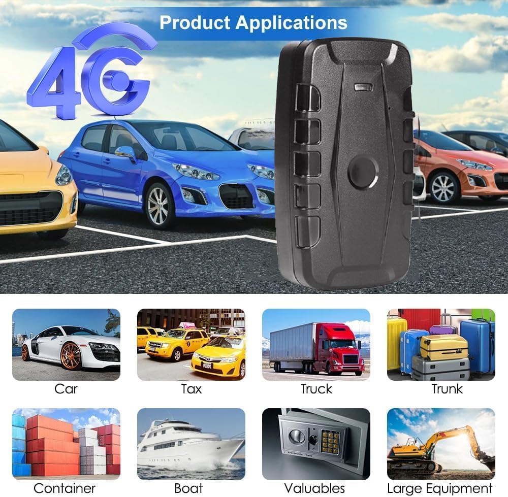 4G GPS Tracker per Auto 4G Localizzatore GPS Tracciamento tempo reale TK918 | Micro;Storico 6 Mesi;Impermeabile;allarme vibrazione;magnetico;SIM Anonima gratuita
