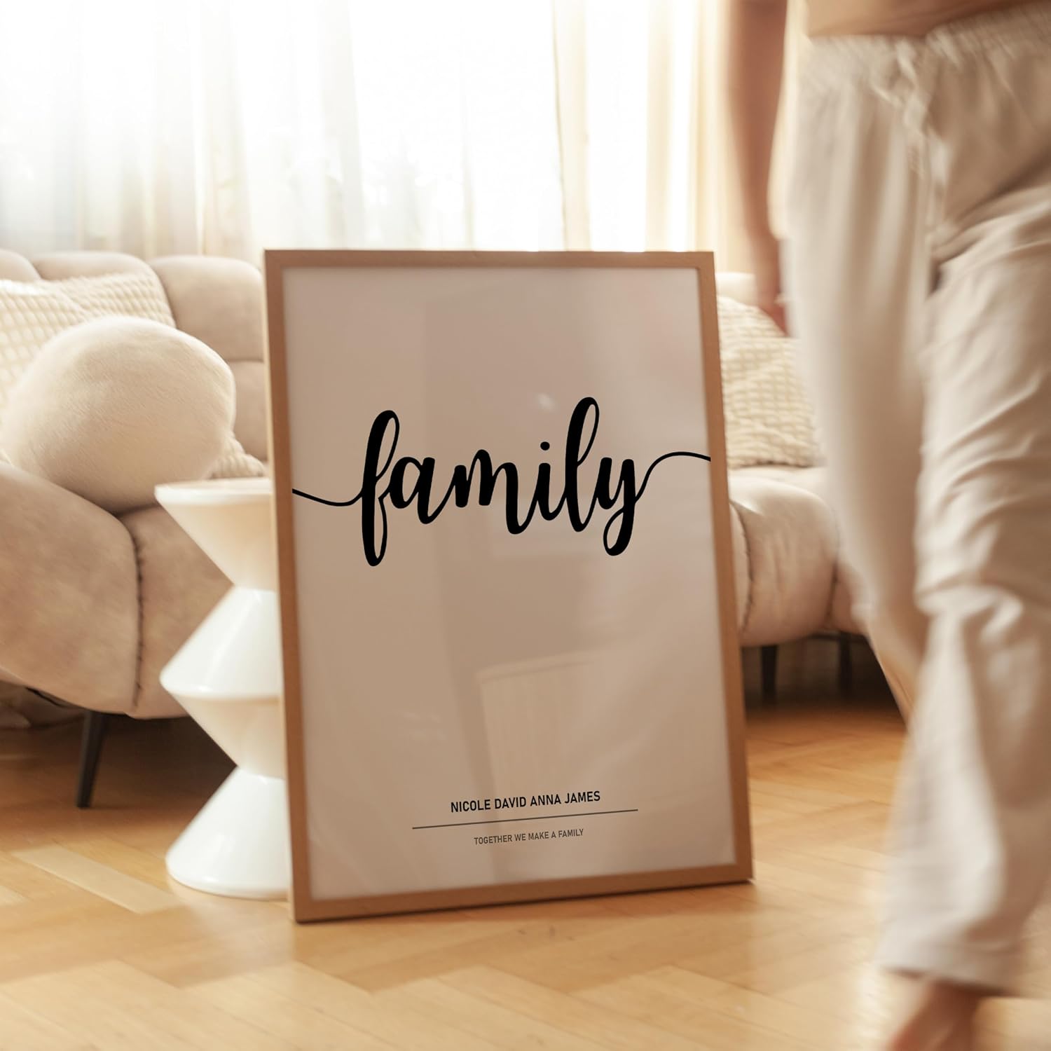 Poster Master Personalized Family Print, Customized Typography Poster and Canvas, Minimal Art, Gift for Family, Friends, Available in 8x10 to 30x40