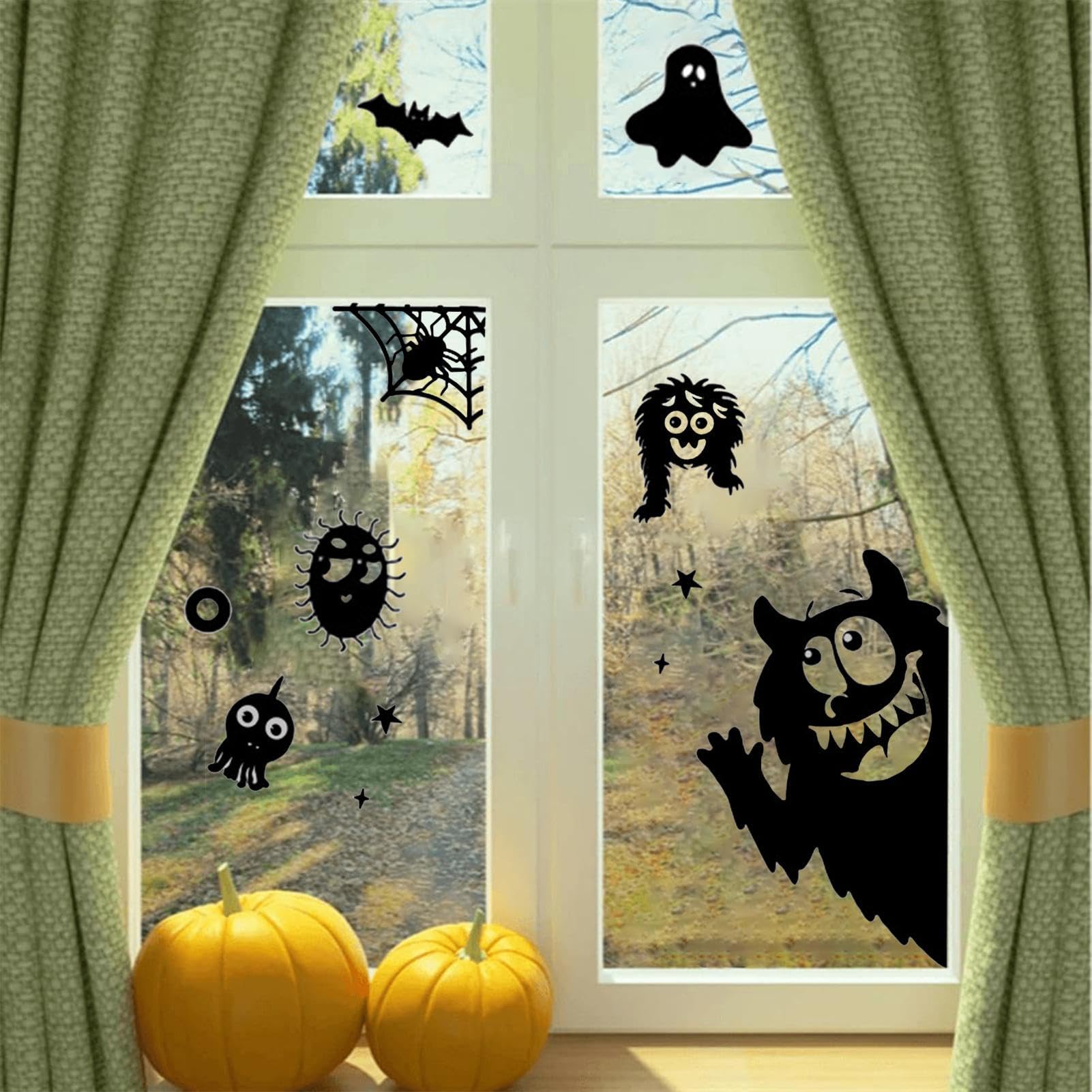 Qcdou Garza Nera Per Halloween, 88 Pezzi Decorazioni | FindTheDeal