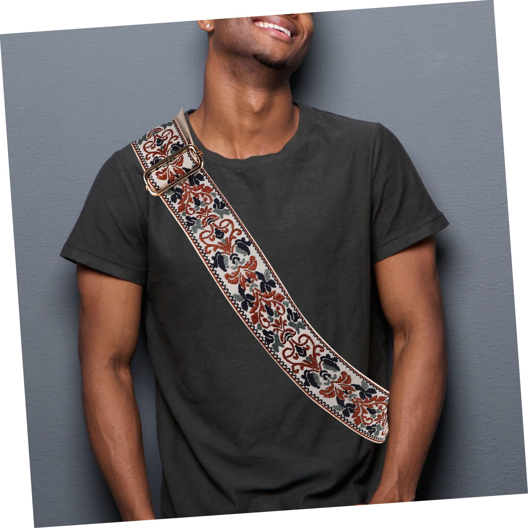 HOMSFOU 3 Stück Verstellbarer Ethno Bag Strap Breiter Schulterriemen für Damen und Mädchen als Ersatz für Handtaschen Umhängetaschen und Crossbody Bags Robustes Canvas Modisches Design