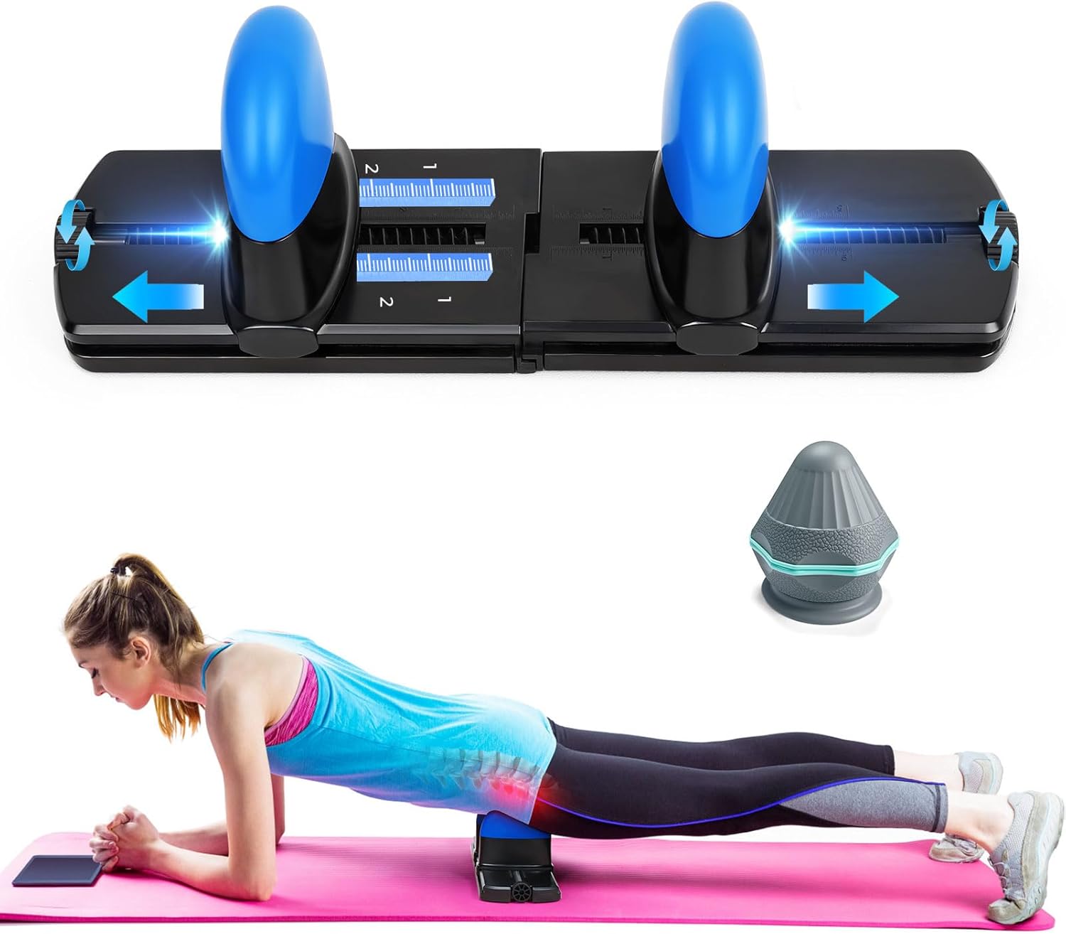 Hip Hook Release Tool Iliacus & Psoas Muscle Release Tool - No Limits Adjustable - Trigger Point Deep Tissue Massager Pro for QL, Lower Back, Hamstring, Glute