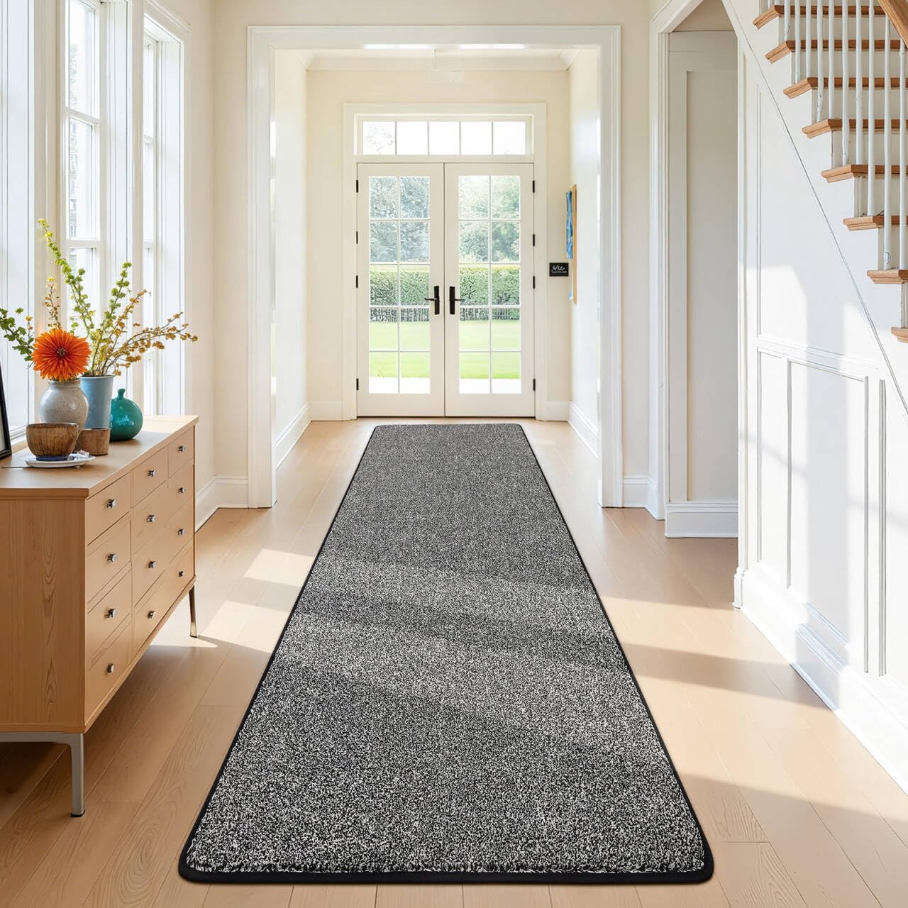 SHACOS Teppich Läufer Flur Küchenteppich Waschbar Korridor läufer Flur Küche,Schlafzimmer, Balkon