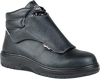 COFRA Leather Work Boots - HEAT SHIELD Treadless Footwear with Composite Safety Toe & Heat Defender Nitrile Rubber Outsole - Size 10.5