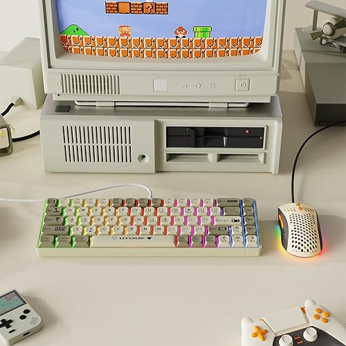 Miniatura 9 de AJAZZ AK680 Teclado mecánico para juegos y mouse Combo de teclas PBT intercambiables en caliente, teclas completas retroiluminadas RGB teclas