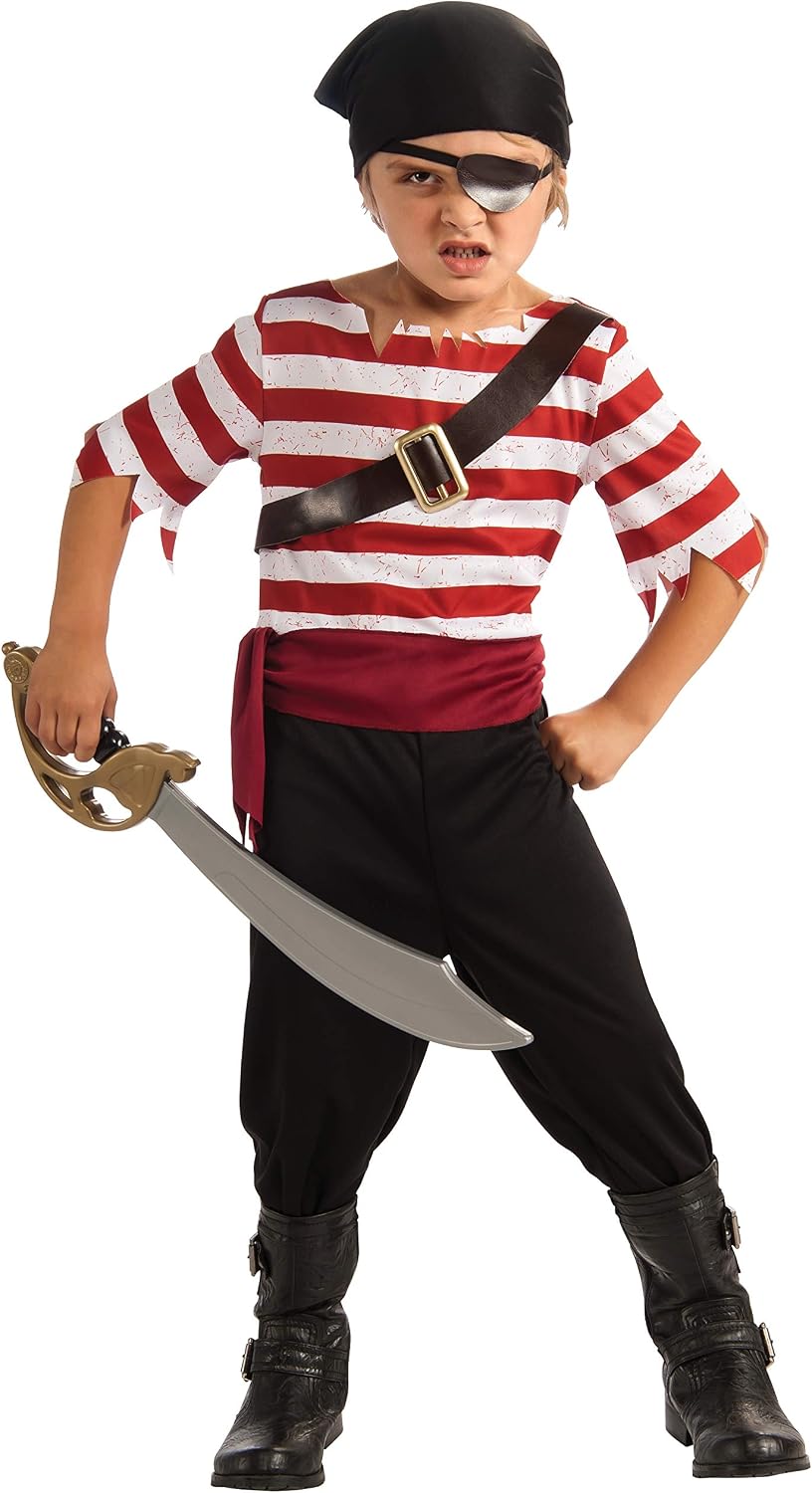 Halloween Sensations Child's Black Jack The Pirate Costume, Small