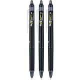 Pilot, FriXion Synergy Clicker Erasable, Refillable, Retractable Gel Ink Pens, Extra Fine Point 0.5 mm, Pack of 3, Black – view 3