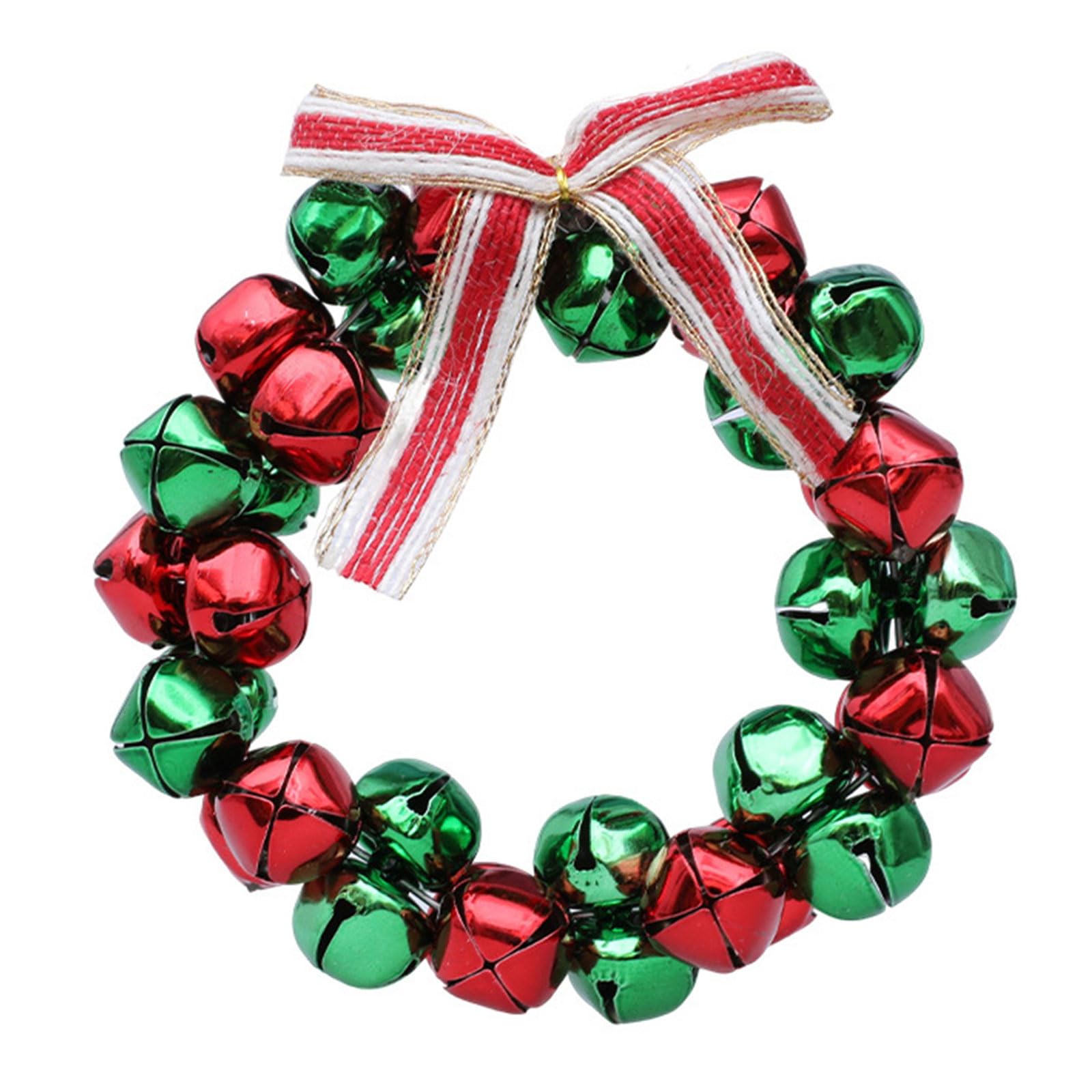 Tsophreniq 1 Metal Christmas Bells Hanging Ornament 12cm for Tree Mantels Door Wreath Holiday Decor Holiday Door Hanging Bells