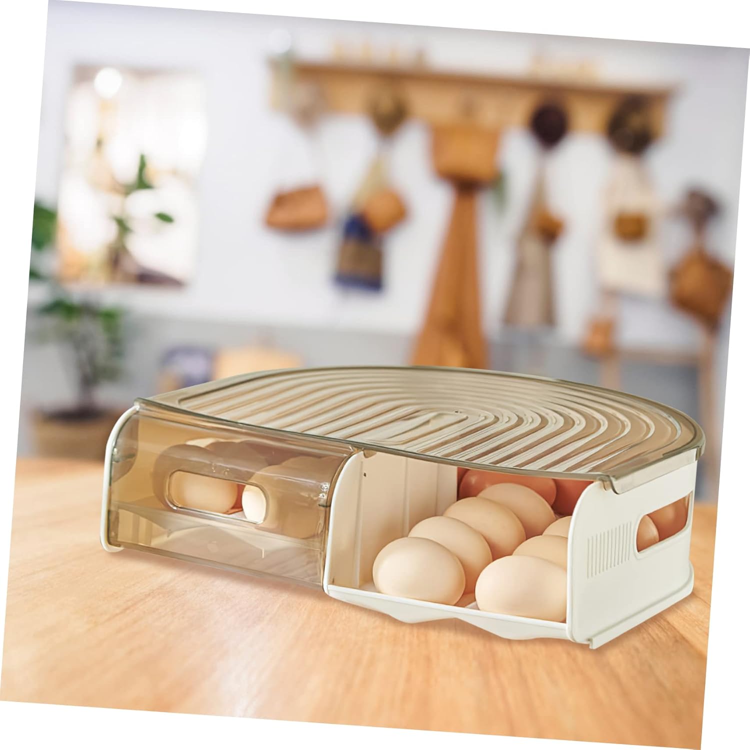 Egg Storage Box Transparent Egg Holder for Refrigerator Convenient Wear Resistant Design Suitable for Kitchen Restaurant Use Tray for Safe Egg Storage