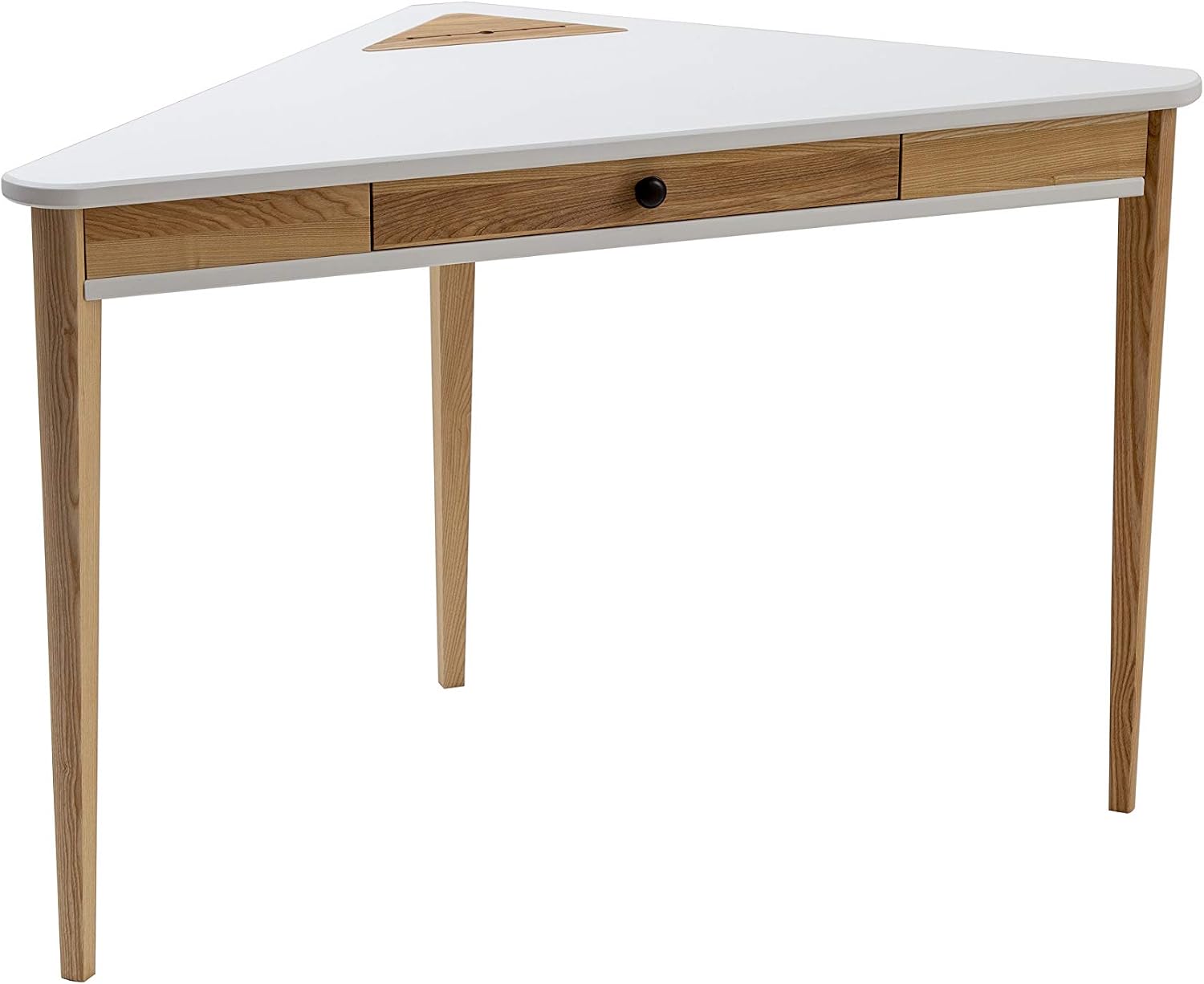 RAGABA ASHME Tavolo Consolle In Frassino Massello 105x35cm | Con Ripiano, Colore Verde Fugace, Facile Da Montare - 6