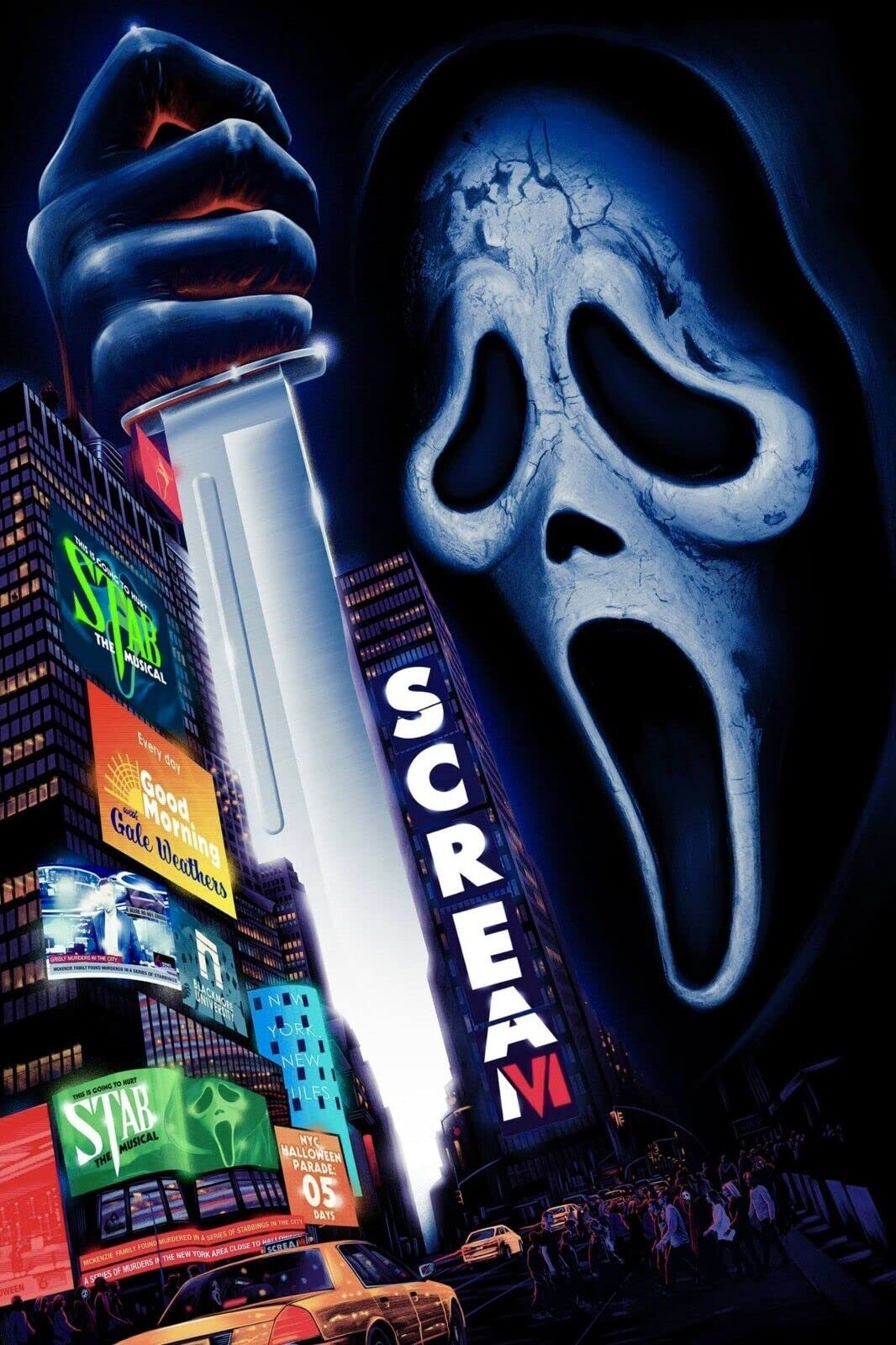 Multicolor Scream 6 Poster Horror Movie Wall Art Picture A4