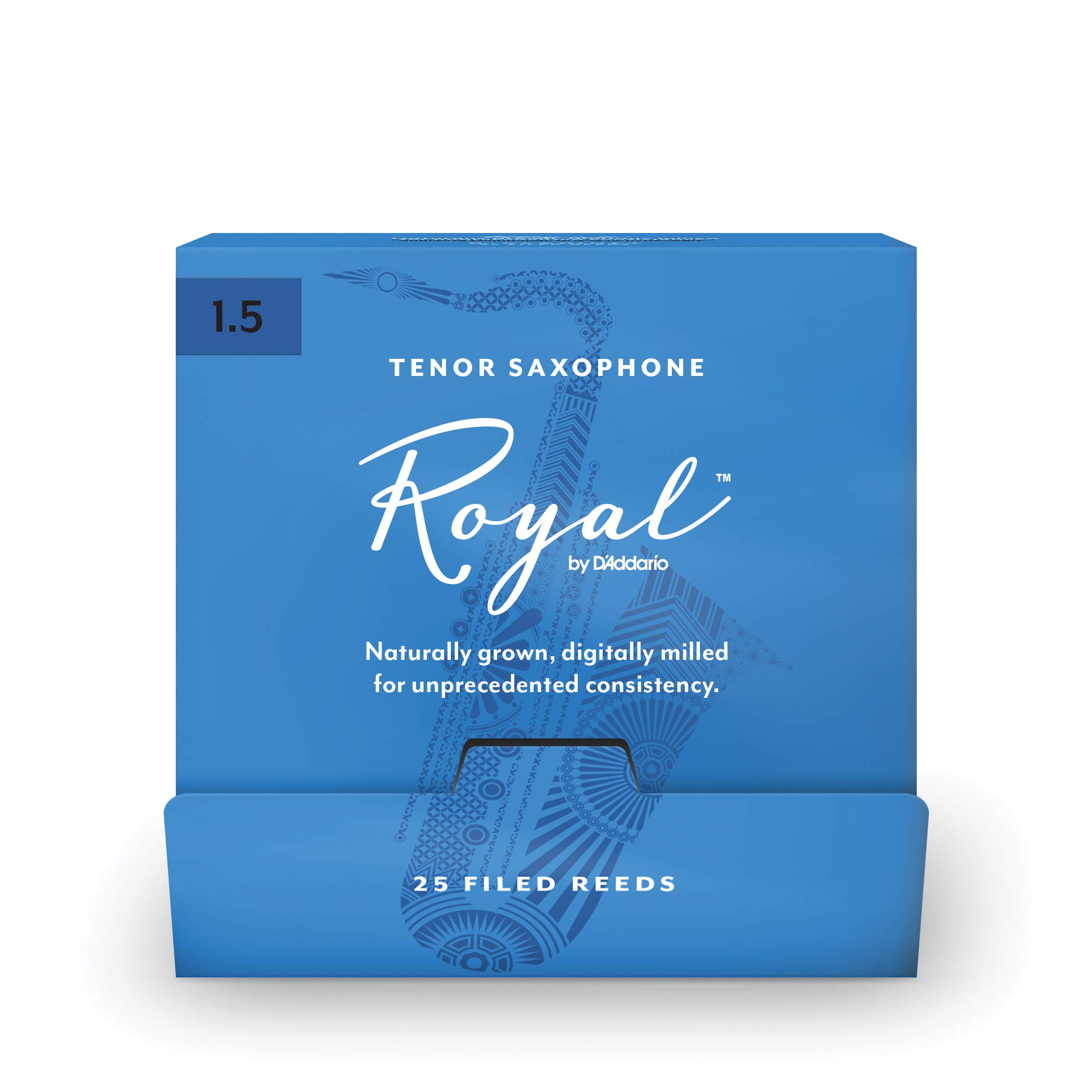 Royal by D'Addario Tenor Sax Reeds, Strength 1.5, 25-pack