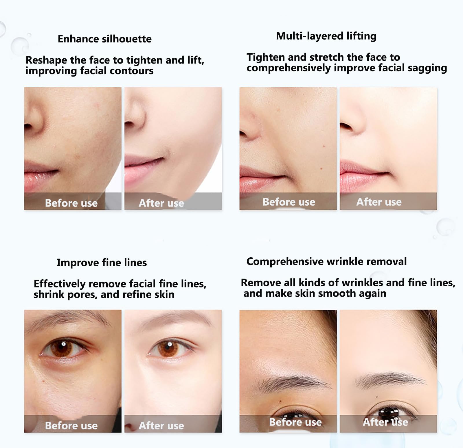 Facial Beauty Machine, Firming Beauty Equipment with 4 Handles, Professionnel Facial Lifting and Firming, Multi-Level Adjustment, Touch Screen, for Home and Commercial Use