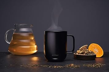 Ember Temperature Control Smart Mug, 10 oz, 1-hr Battery Life, Black - App Controlled Heated Coffee Mug