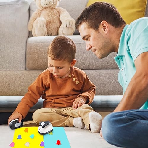 Miniatura 7 de Perforadora redonda de esquina rosa 3 en 1 de 0.197 in0.315 in0.433 in, perforadora redonda de papel para manualidades, cortador de esquina para