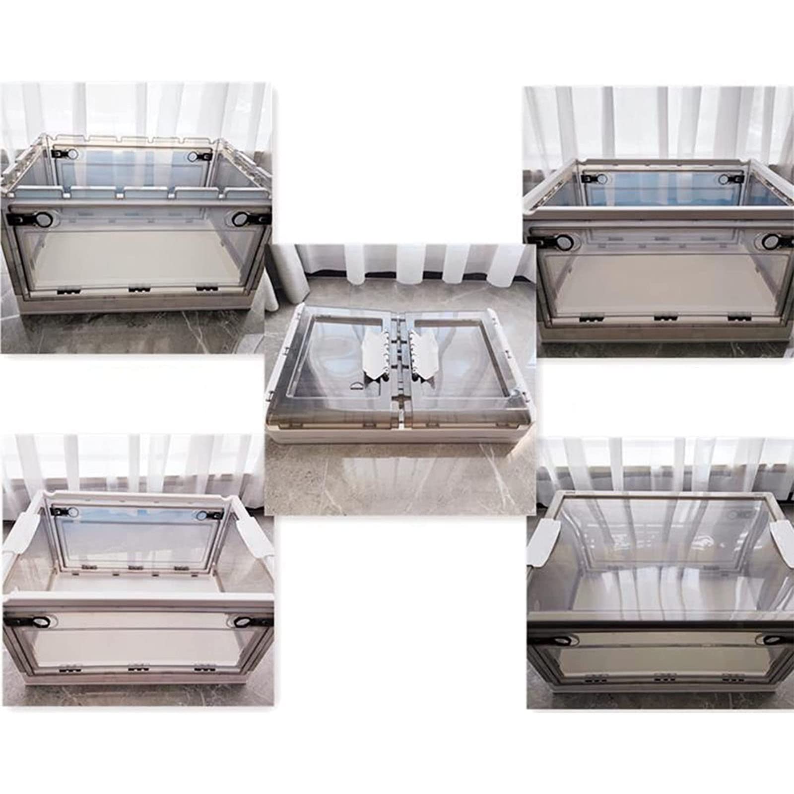 Haustier-Sauerstoffkäfig Zerstäubungsbox Sauerstoff-Raum Abnehmbarer Kätzchen-Welpen-Inkubator-Brutkasten Vernebelungsbox Für Kleintiere(Size:S)
