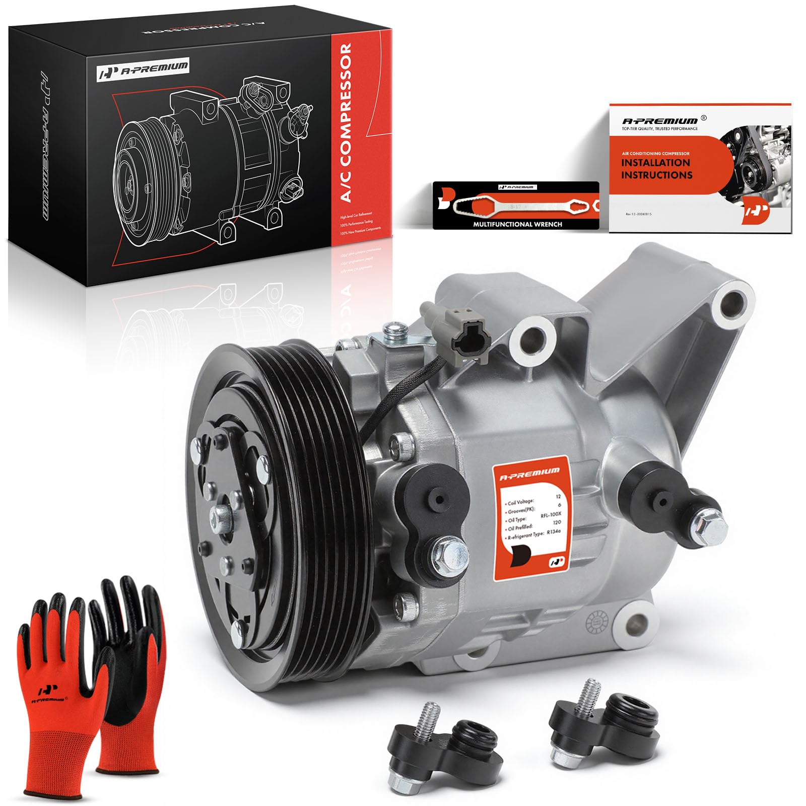 A555ページ Amazon.com: A-Premium Air Conditioner AC Compressor with Clutch