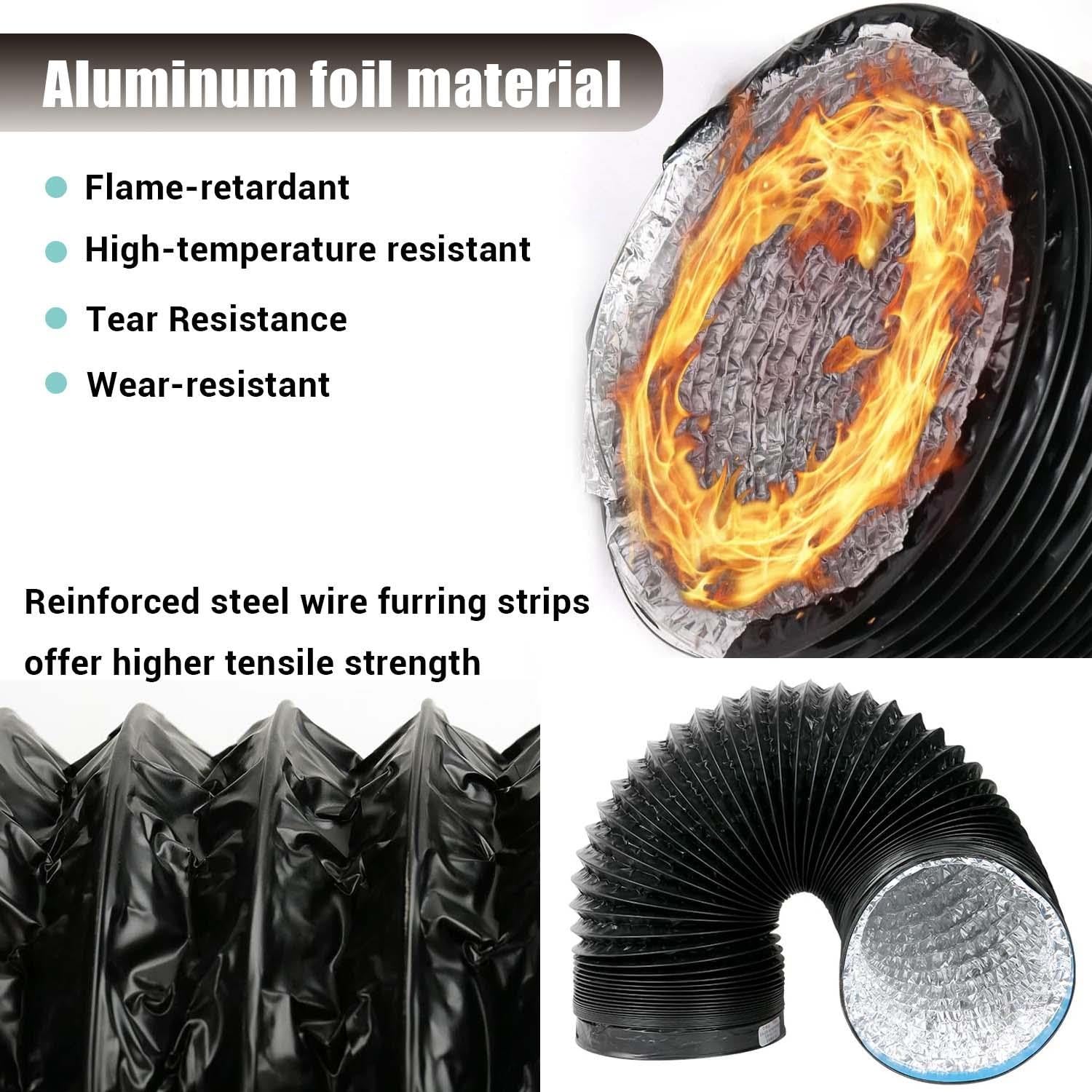 Tuyau D'évacuation D'air De 100mm, Tuyau En Aluminium PVC De 3.0m