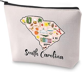 BLUPARK SC State Cosmetic Bag South Carolina Souvenir Gift South Carolina Travel Makeup Bag Gift For South Carolina Lovers (South Carolina)