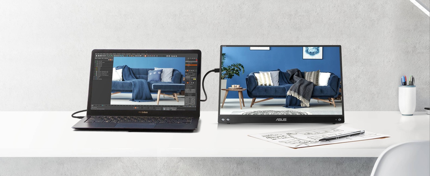 Amazon.com: ASUS ZenScreen 15.6” 1080P USB-C Portable Monitor