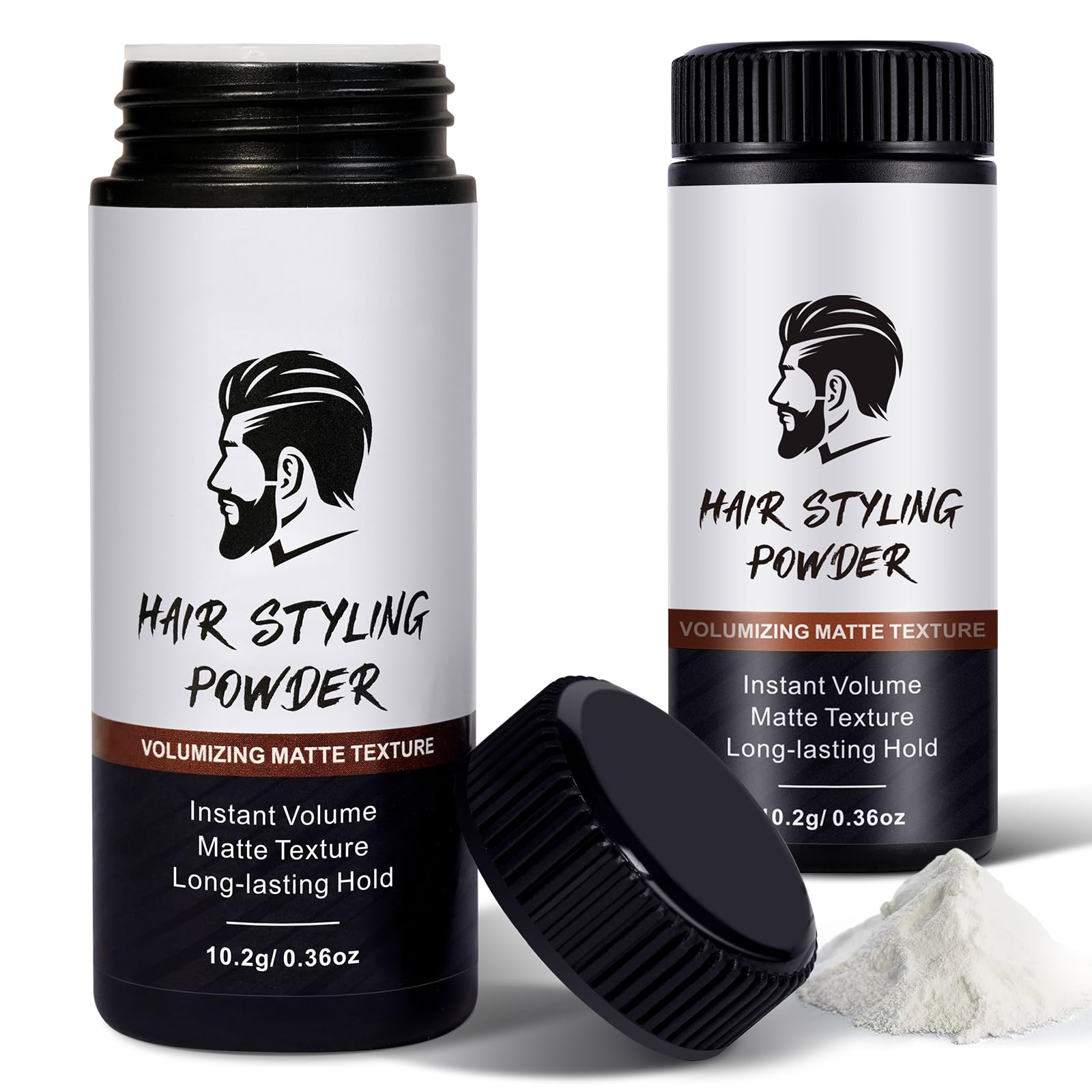 Volumen Puder Haare für Männer, Haar-Styling-Puder, Styling-Puder für Männer mit Natürlichem Look – Matte Textur, Lang Anhaltender Halt – Einfach Aufzutragen, Nicht Fettend