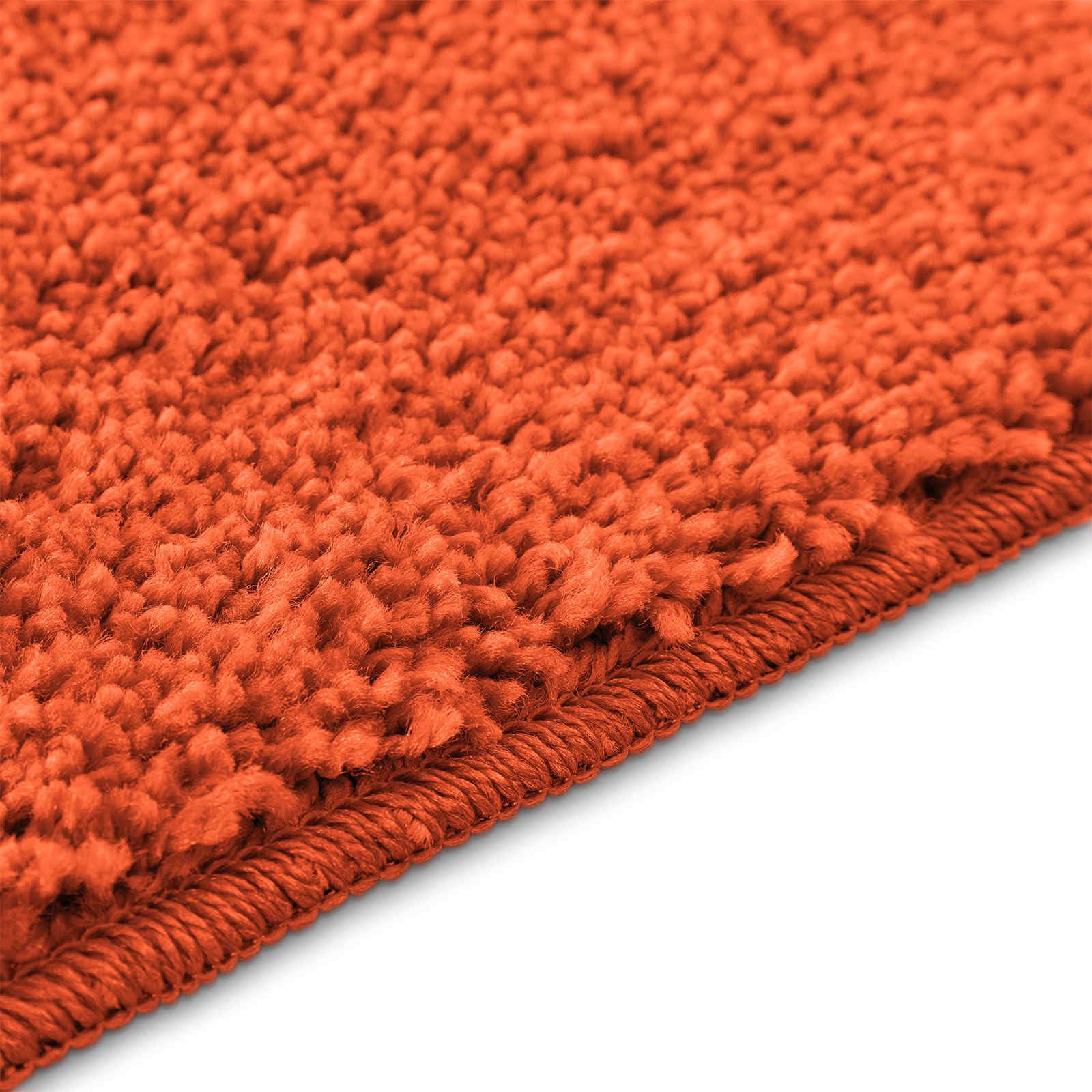 Lot de 3 tapis de bain antidérapants en polypropylène - Orange