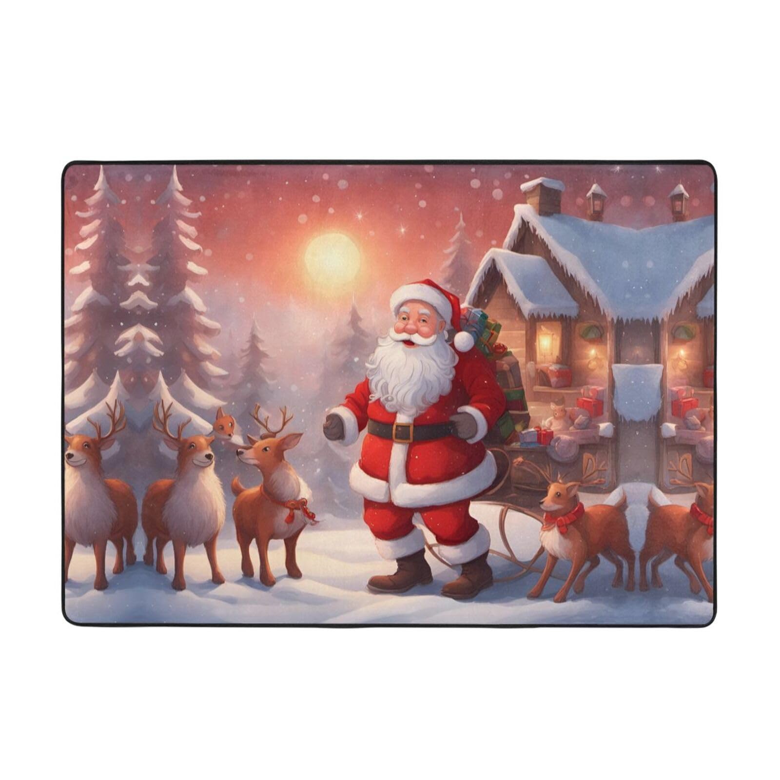 Tapis de sol en tissu résistant aux taches flanelle 203 x 147 cm