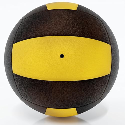 Miniatura 4 de Voleibol profesional - Tamaño y peso oficiales, calidad premium, alta visibilidad, negro y amarillo, ideal para juegos competitivos y recreativos