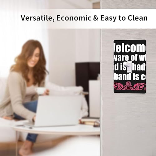 Miniatura 4 de Canarias Single Toggle Light Switch Plate Cover Decor Wall Plate Decorative Outlet Cover For Home Bedroom Kitchen 4.5 * 2.76 Inches