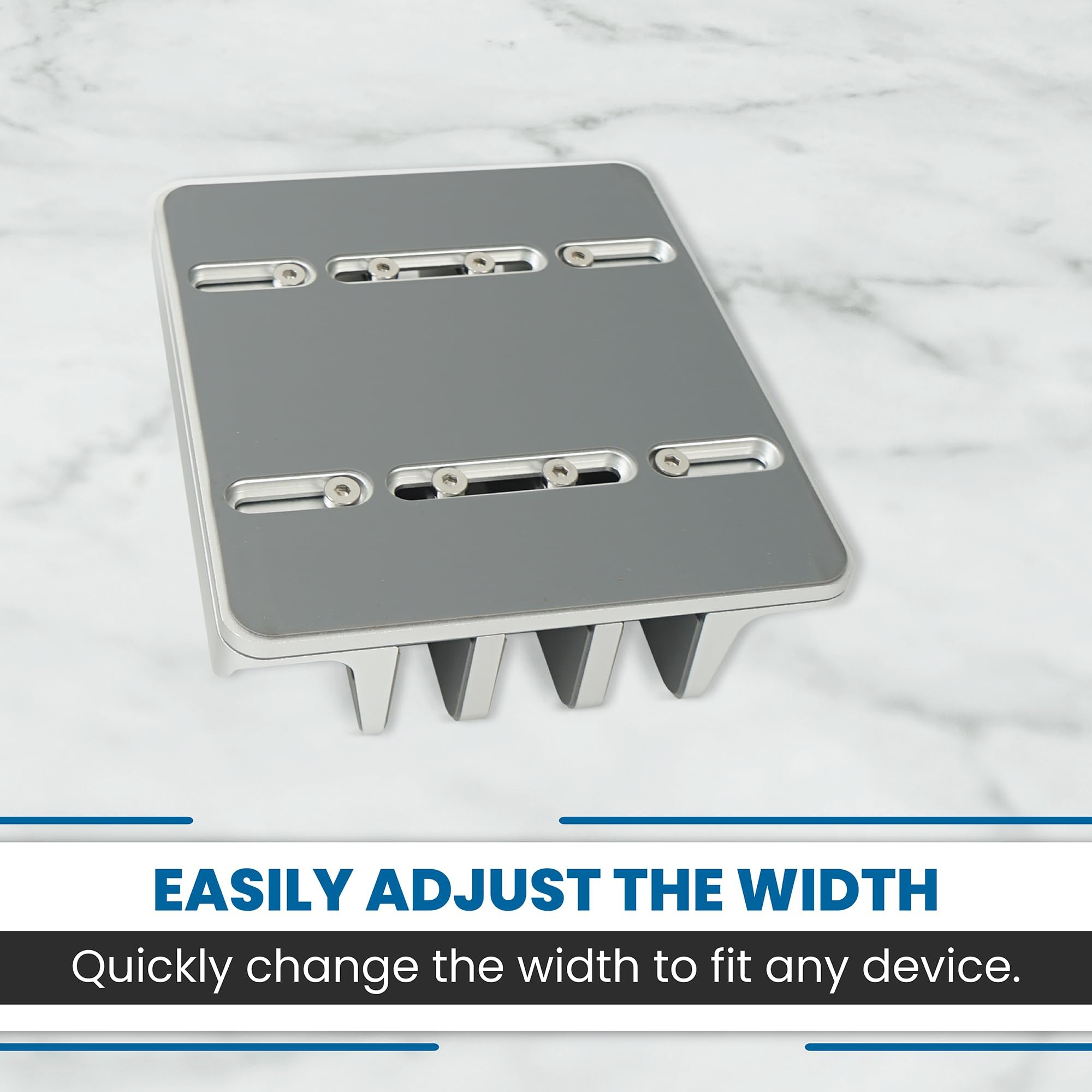 Soporte vertical ajustable para laptop, capacidad para 5 dispositivos, se adapta a todos los portátiles, tabletas y móviles de hasta 17.3 pulgadas, diseño vertical cerrado para uso en escritorio