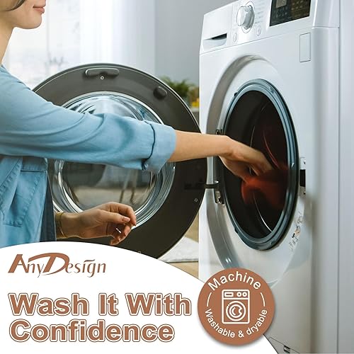 Miniatura 3 de Toalla de cocina de vaca de las tierras altas con estampado floral bohemio de 18 x 28 pulgadas, paño de cocina de granja de acuarela para cocina,