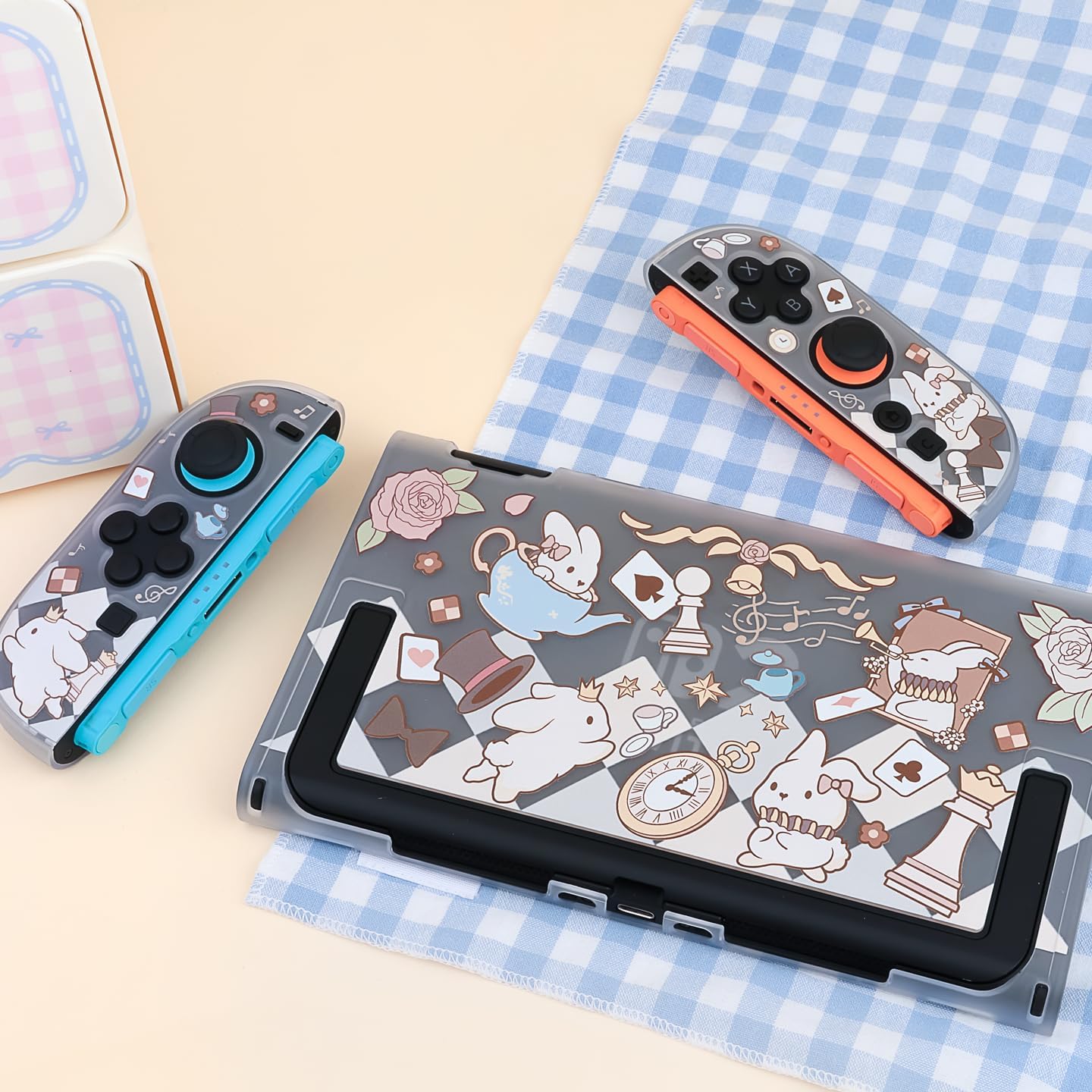 Switch 2025 Dockable Protective Case Compatible with Switch2, Protective Shell for Nintendo Switch 2 Hard PC Switch Cover - Alice