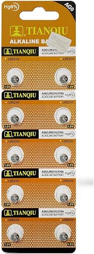 Miniatura 1 de Tianqiu 10PCS Ag0 Lr521 379 Sr521Sw Batería alcalina