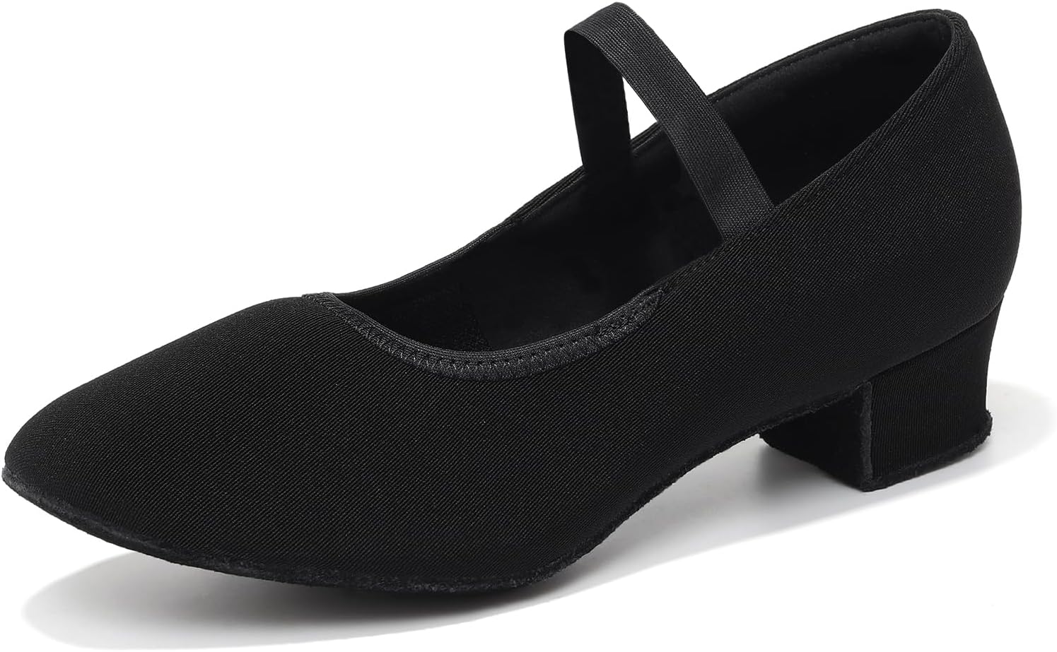 Women's Ballroom Dance Shoes Elastic Band Suede Sole Professional Modern Salsa Latin Teaching Practice