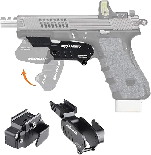 Stinger Funda táctica de protección de gatillo, sistema de ocultación, funda minimalista oculta para arma, clip y extracción rápida, voltear para