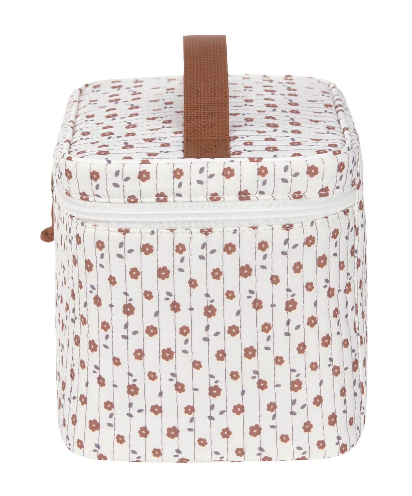 LÄSSIG Organizzatore per fasciatoio Organizzatore per pannolini da portare con sé/Casual Nursery Caddy To Go Flowers White