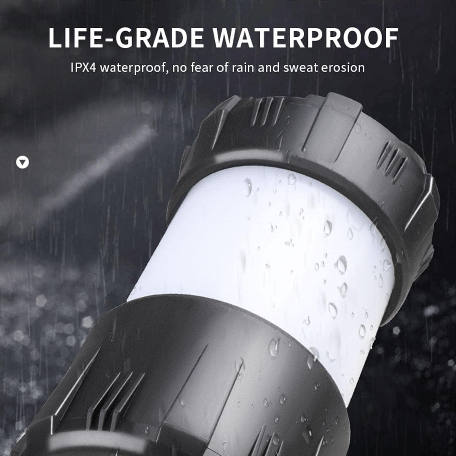 Keptfeet 2 Lanterna da Campeggio all'aperto - Luce per da Campeggio | Ricaricabile - Torcia a Lanterna Impermeabile con interfaccia USB bidirezionale per Campeggio, Escursionismo, Pesca, casa