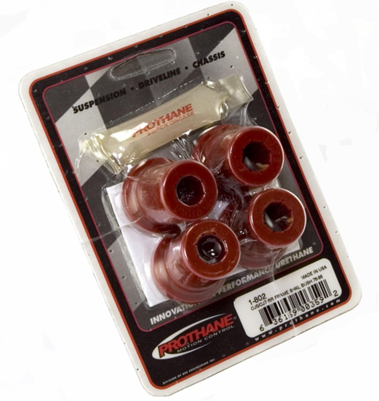 Rugged Ridge | Suspension Leaf Spring Shackle Bushing Kit, Rear, 4 Piece | 18366.02 | Fits 1976-1986 Jeep CJ