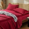 LBRO2M 1000 Thread Count 100% Egyptian Cotton Sheets Set King Size, 4 Piece Sets Bed Sheet Deep Pocket Sheet Set 16 Soft Comfortable All Season King, Burgundy