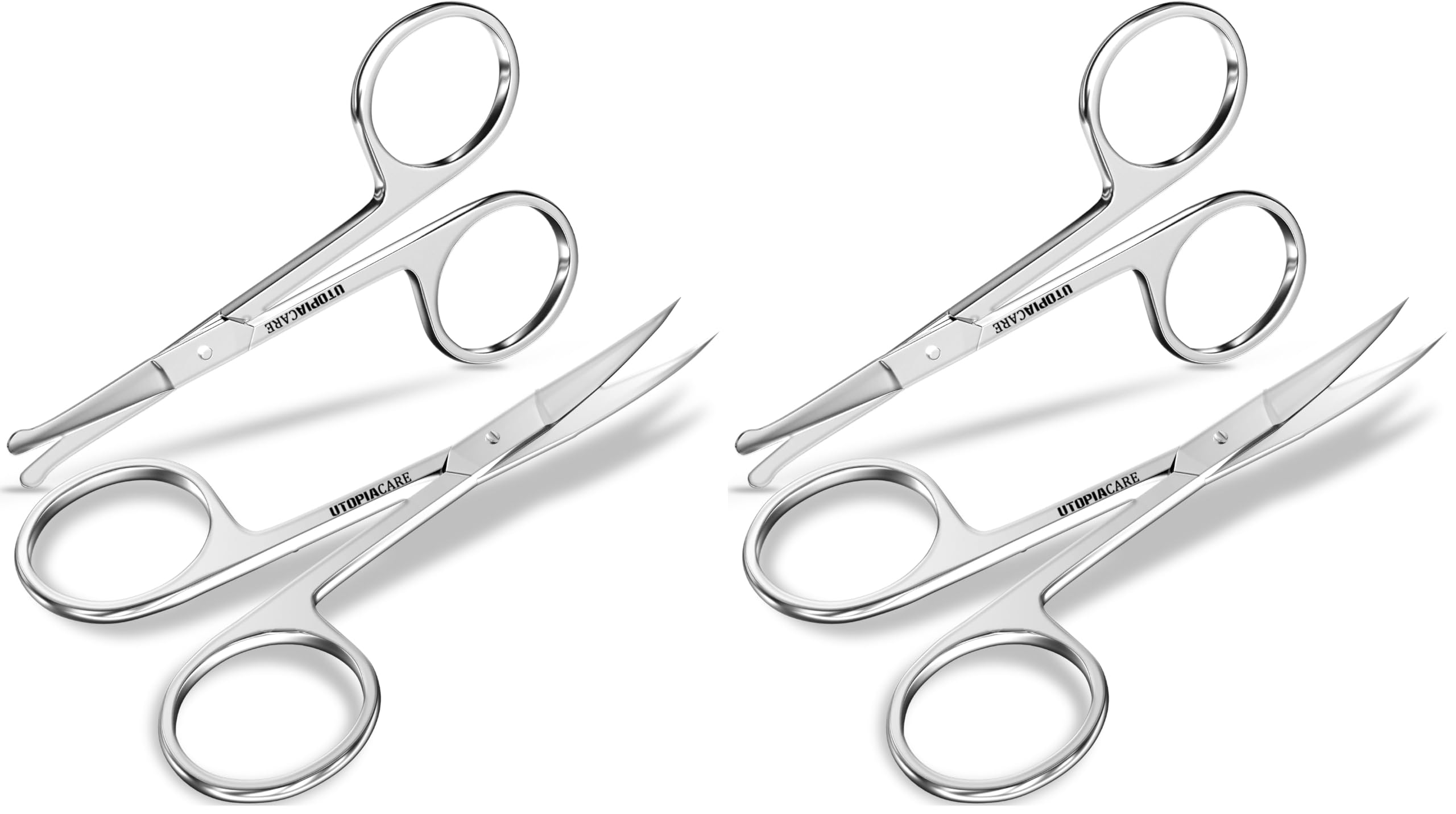 TwinPrecision Eyebrow Scissors - Stainless Steel -8 TwinPrecision Eyebrow Scissors - Stainless Steel -8
