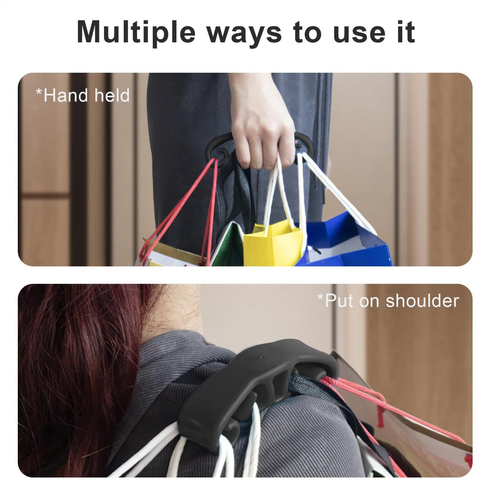 Bag Carrier, Grocery Bag, Shopping Bag Holder, Bag Rack Organizer, Rack Design Paint Can Holders Enhances Convenience Easy to Use Family-Friendly Adds Efficiency Versatile Convenient for Shopping