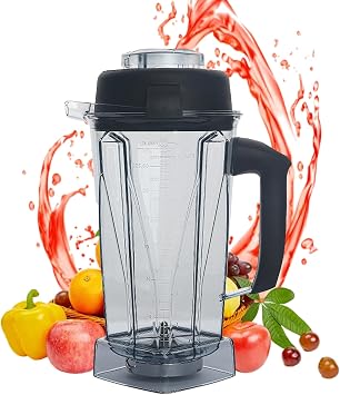 64oz Blender Pitcher Replacement for 5200, 5000, 6300, 7500, A2300, 500, 750, Vita-Prep, Classic/Explorian/Commercial series Blender Container