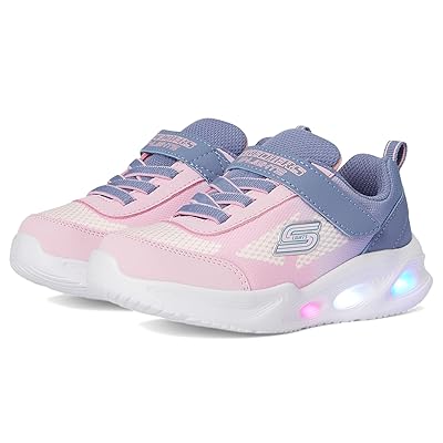 SKECHERS KIDS Sola Glow 303714N (Toddler) Girls Shoes Grey/Light Pink