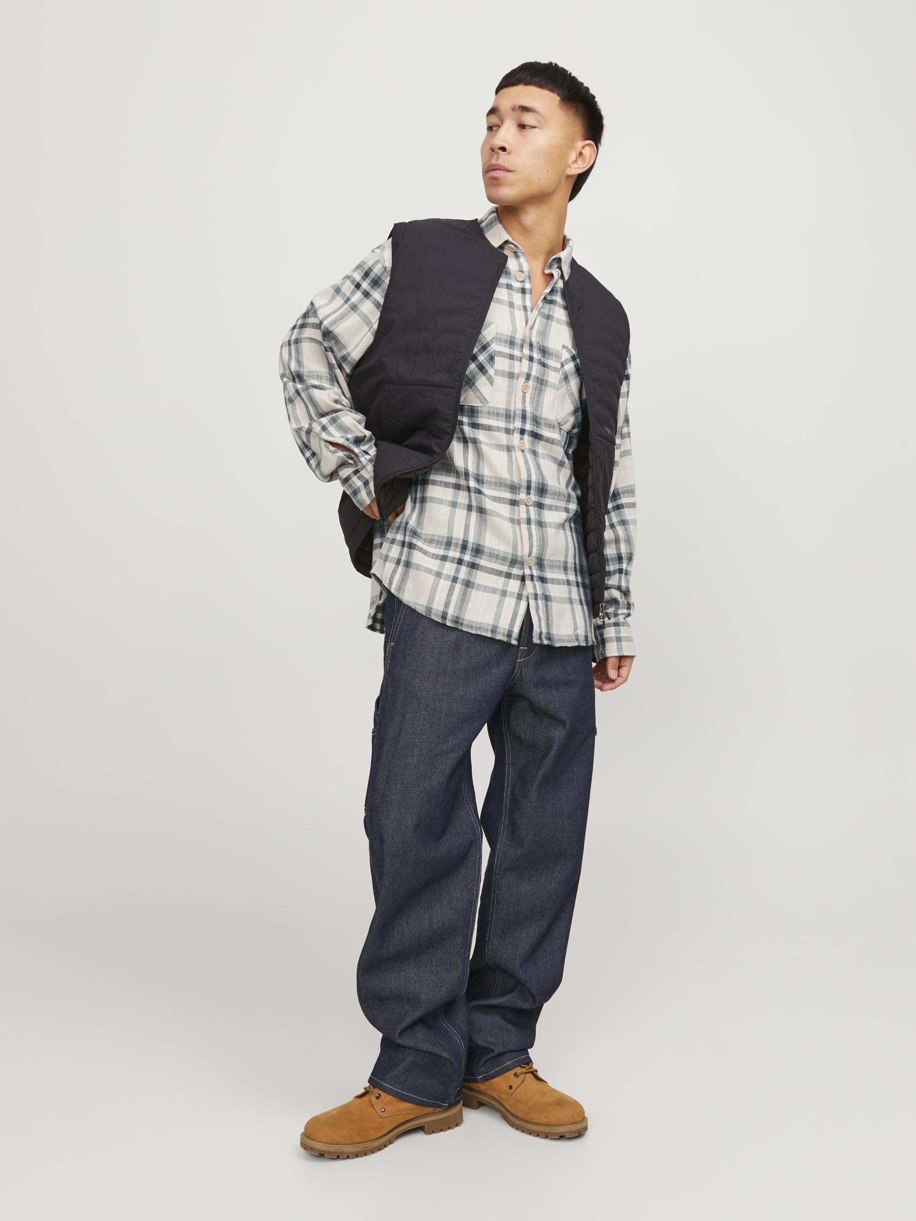 JACK & JONES Jjemichael Overshirt Ls Sn, Desert Sage, M