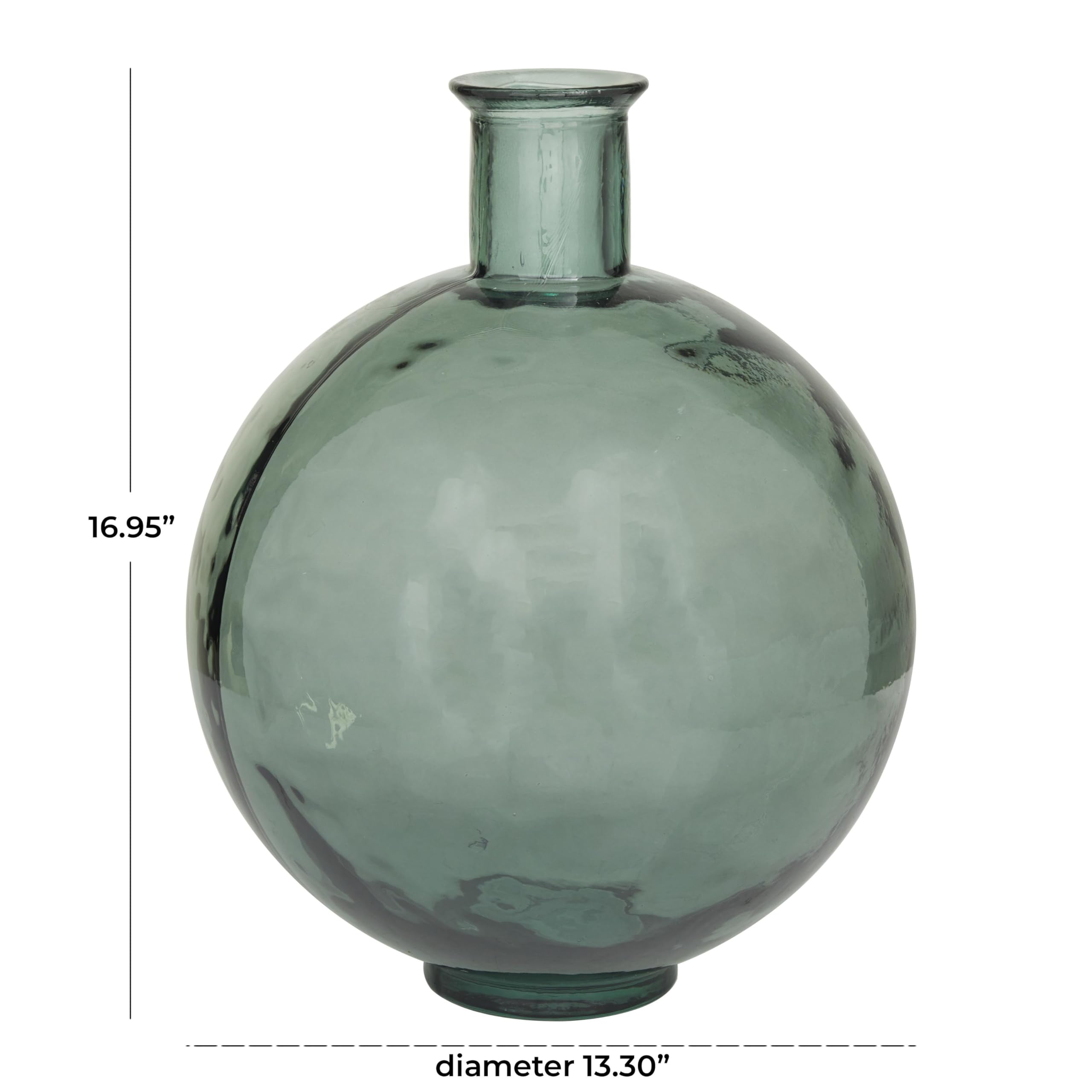 Amazon.com: Deco 79 Recycled Glass Handmade Decorative Vase