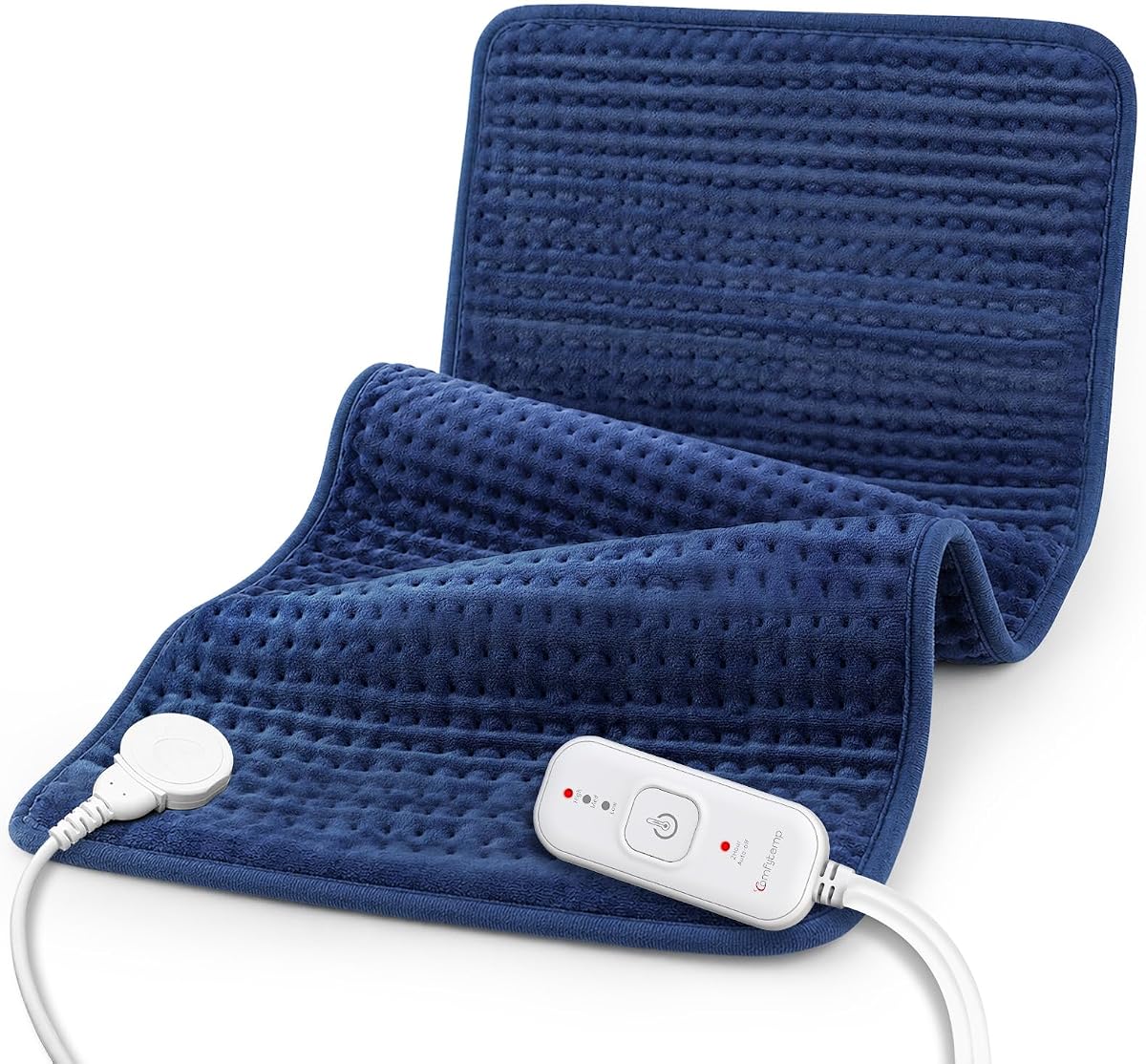 Comfytemp 17"x33" Extra Large Heating Pad for Back & Period (Blue)
