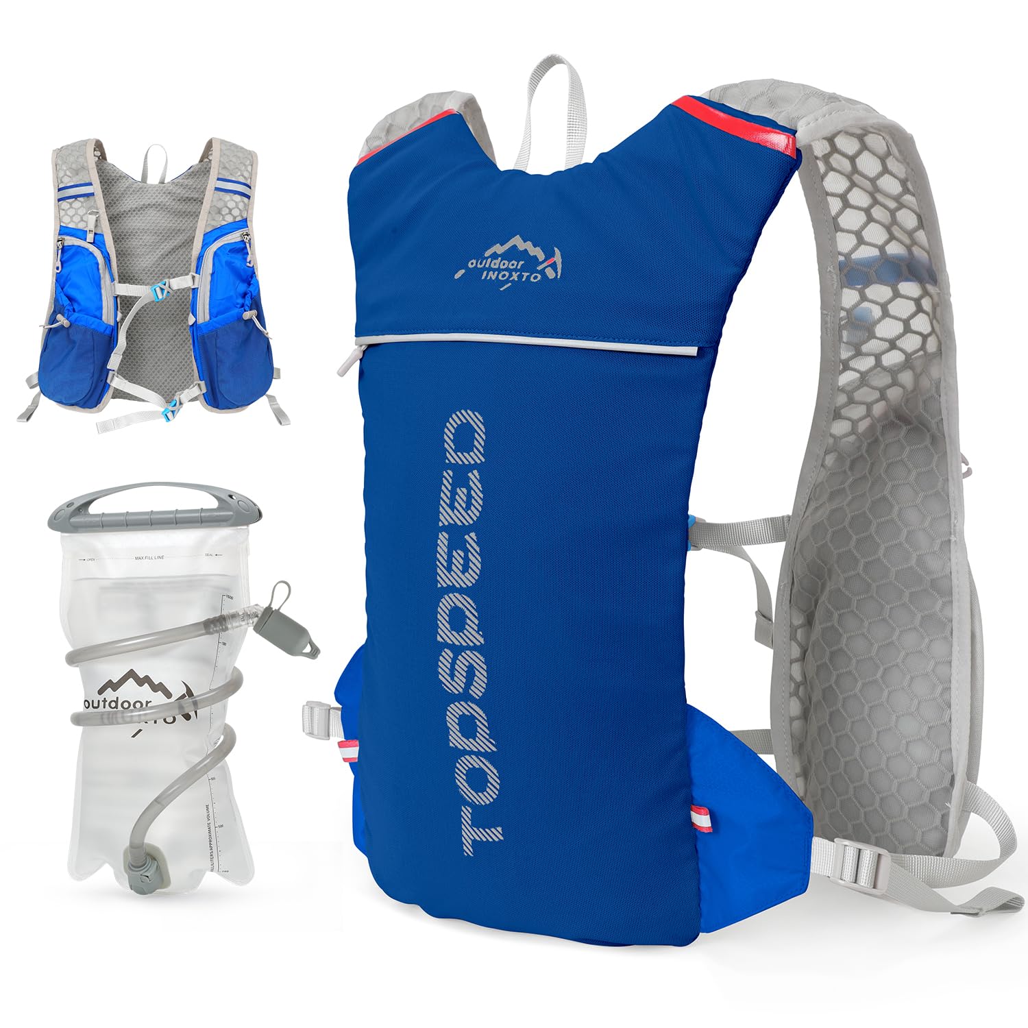 Sac Hydratation 2l Sac à Dos D'hydratation Shinkuro Avec Poche à Eau De 2 L - Sac à Dos Léger Pour Randonnée, Cyclisme, Marathon, Course à Pied, Ski, Camping, Escalade - Pour