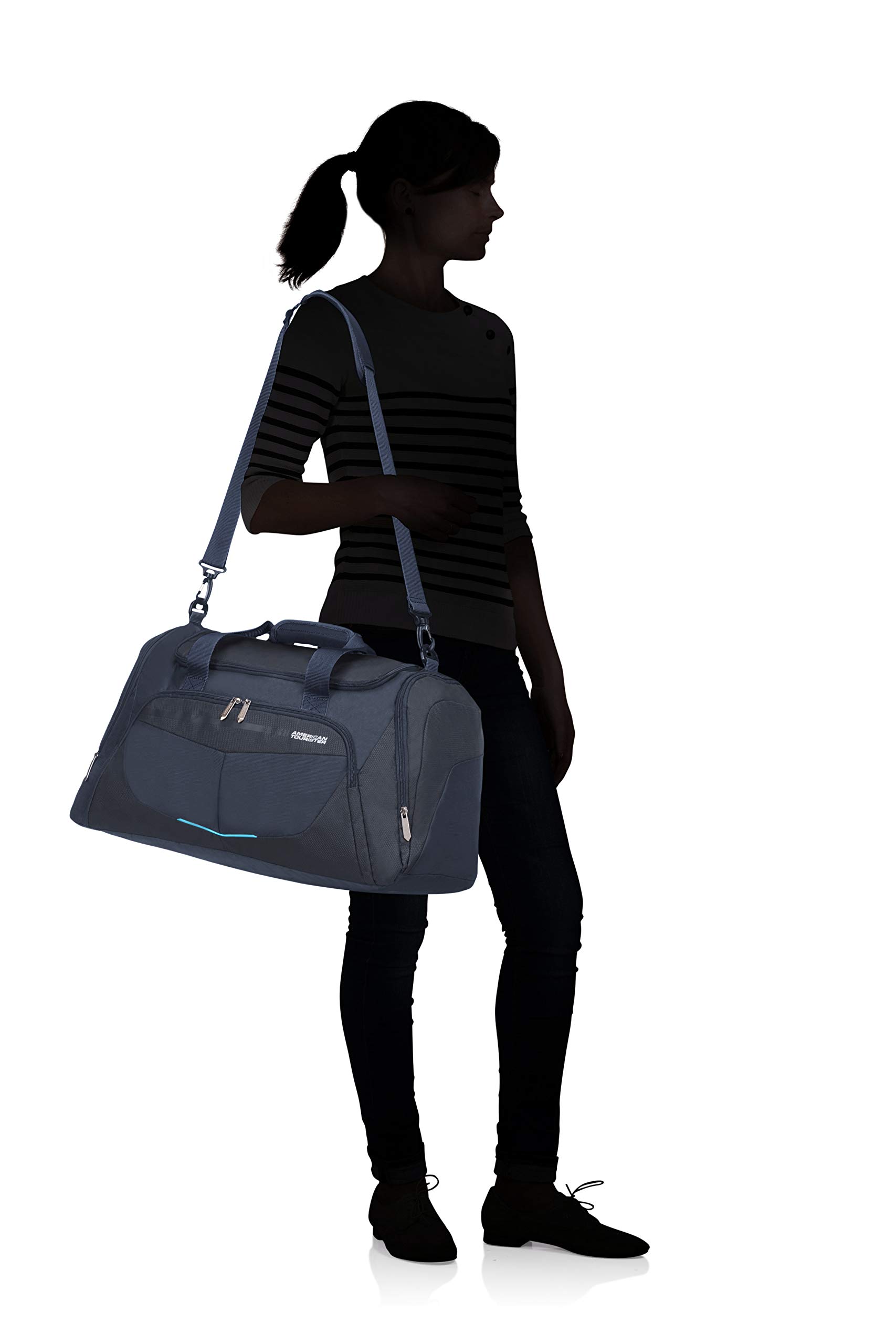 American Tourister Travel Duffle, Borsone, 52.5 cm - 50.5 L, Blu (Navy)