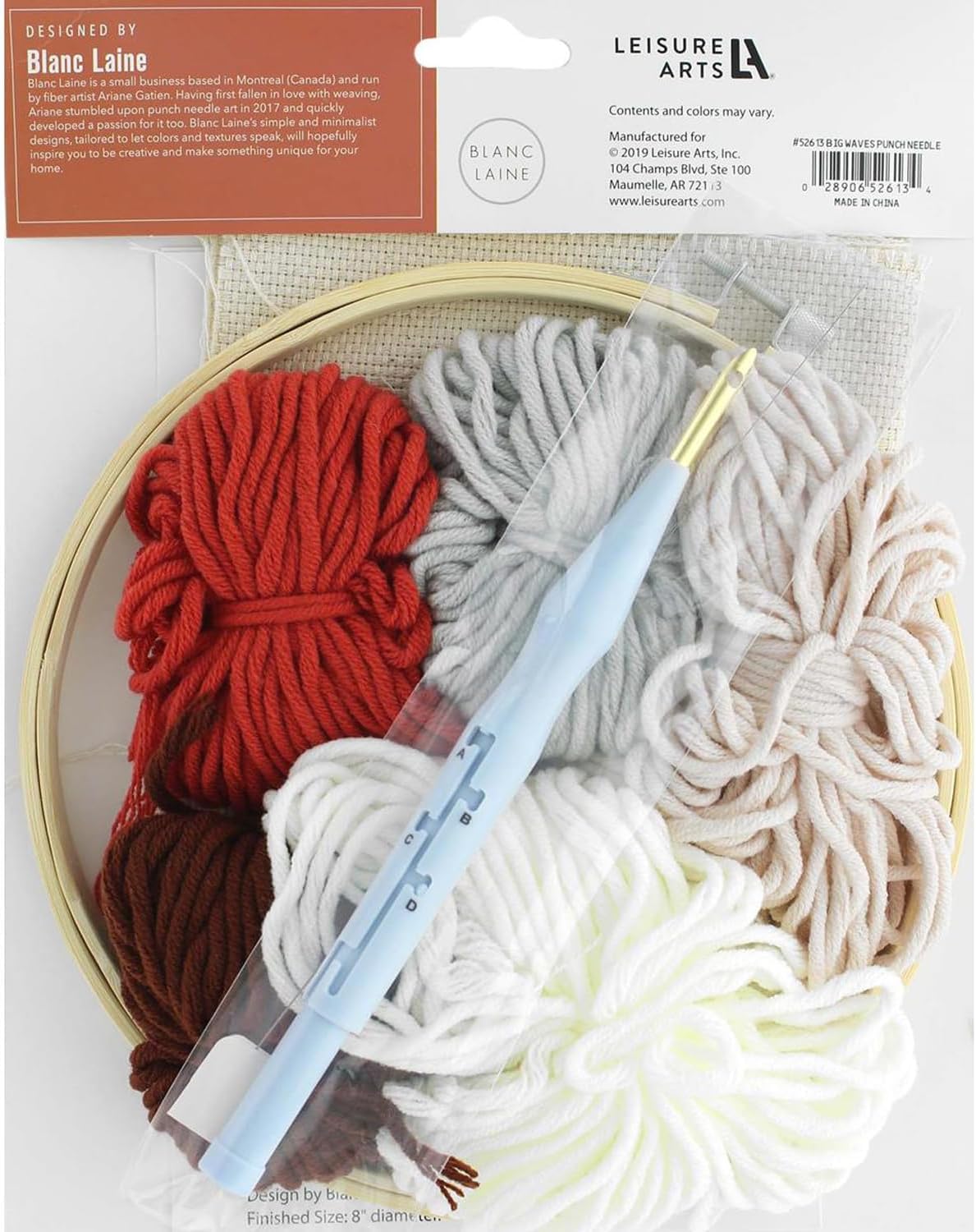 Leisure Arts Mini Maker Punch Needle Kit, Copper